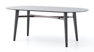 Arch Fixed Dining Table - Glass Top