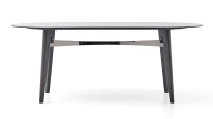 Arch Fixed Dining Table - Glass Top