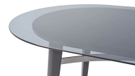 Arch Fixed Dining Table - Glass Top