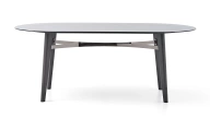 Arch Fixed Dining Table - Glass Top