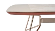 Brita Sabit Yemek Masası - Metal Ayak - 200 cm