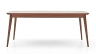 Brita Sabit Yemek Masası - Ahşap Ayak - 200 cm
