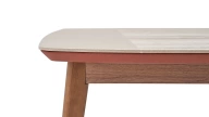 Brita Sabit Yemek Masası - Ahşap Ayak - 200 cm