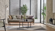Solid Three-Seater Sofa