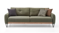 Solid Three-Seater Sofa