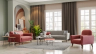 Mona Line Triple Sofa