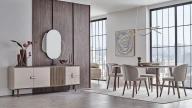 Bend Fixed Dining Table