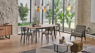 Solid Extendable Dining Table - 160 cm