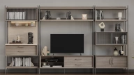 Calista TV Unit Library Cover Module