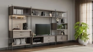 Calista TV Unit Library Cover Module