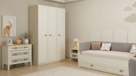 Toscana Genç 3 Kapaklı Dolap