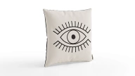 Doğtaş Home Embroidered Eyes Cushion