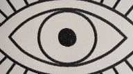 Doğtaş Home Embroidered Eyes Cushion