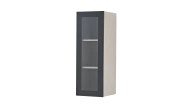 Trento TV Unit Upper Side Module - Glass Door