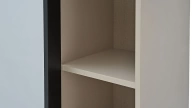 Trento TV Unit Upper Side Module - Glass Door