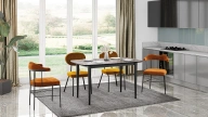 Lucina Kitchen Table - Terrazzo Black