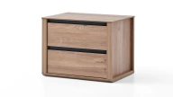 Solid Bedside Table - 2 Drawer