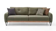 Solid Three-Seater Sofa