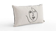 Embroidered Face Pillow