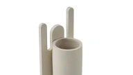 Abstract Ecru Vase