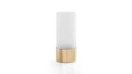 Frosted Glass Matte Gold Large Vase