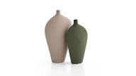 Athena Double Green Vase Set