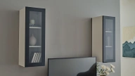 Trento TV Unit Upper Side Module - Glass Door