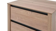 Solid Bedside Table - 2 Drawer