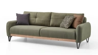 Solid Three-Seater Sofa