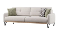 Solid 3-Seater Sofa