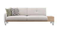 Solid 3-Seater Sofa