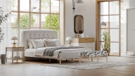 Linthe Bedstead - 160 cm - Headboard not included