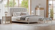 Linthe Bedstead with Storage - 160 cm- Headboard not included