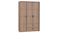 Glen Tortana 3 Door Wardrobe with Drawers