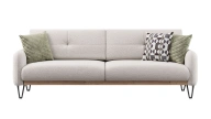 Solid 3-Seater Sofa