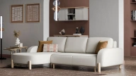 Parvi Corner Sofa Bed Set with Storage