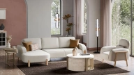 Parvi Corner Sofa Bed Set with Storage
