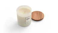 Doğtaş Home Dark Wood Ahşap Kapaklı Mum