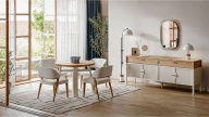 Linthe Extendable Round Dining Table