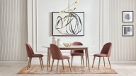 Milena Fixed Dining Table - 180 cm