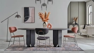 Arch Fixed Large Dining Table - 240 cm