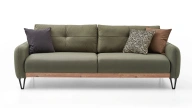 Solid 3-Seater Sofa