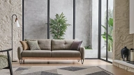 Solid 3-Seater Sofa