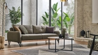 Solid 3-Seater Sofa