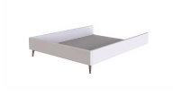Milena Bedstead - 160 cm - Headboard not included - Cream