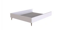 Milena Bedstead - 180 cm - Headboard not included - Cream