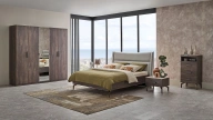 Piero 5  Door Wardrobe