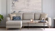 Lumeris Corner Sofa Bed with Storage