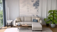 Lumeris Corner Sofa Bed with Storage