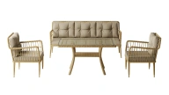 Doğtaş Garden Pelago 3+1+1+Coffee Table Midi Set